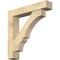 Ekena Millwork Balboa Block Rough Sawn Bracket w/ Offset Brace, Douglas Fir, 8"W x 42"D x 42"H BKT0806X42X42BOA05RDF - alternate 1
